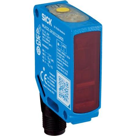 SICK Fotoelektrický snímač, řada: WLA12L Laser Pravoúhlý Konektor M12, výstup: PNP/NPN Retroreflexní IP66, IP67, IP69