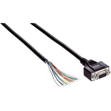 Kabel konektoru, A: Vnitřní, A: Rovný 15, B: Bez koncovky, B: Neuzavřený, řada: YFHDAC SICK 2 m