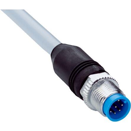 Kabel konektoru, A: Vnější, A: M12, Pravoúhlý 8, B: Volný konec kabelu, B: Neuzavřený, 30 V ac, 30V dc, IP65, IP66K,