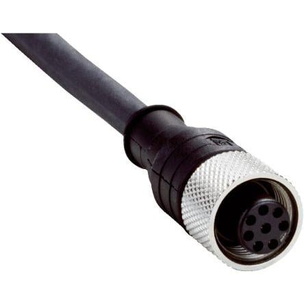 Kabel konektoru, A: Vnitřní, A: M12, Rovný 8, B: Volný konec kabelu, B: Neuzavřený, 30V, IP65, IP67, řada: DOL SICK 7.5