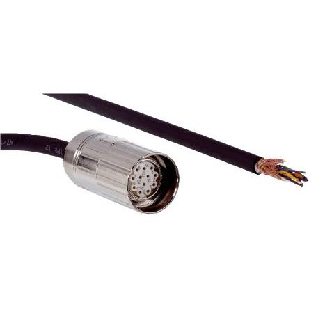 Kabel konektoru, A: Vnitřní, A: M23, Rovný 12, B: Volný konec kabelu, B: Neuzavřený, 160V, IP66, IP67, řada: DOL SICK 5