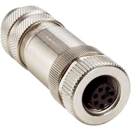 Kulatý konektor, počet kontaktů: 8, Kabel, velikost: M12 SICK, pohlaví kontaktu: Vnitřní, orientace těla: Rovný Zásuvka,