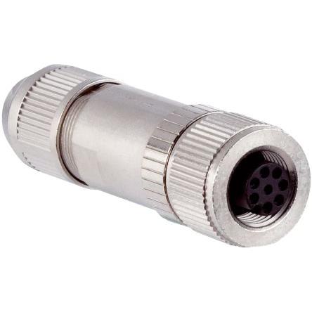 Kulatý konektor, počet kontaktů: 8, Kabel, velikost: M12 SICK, pohlaví kontaktu: Vnitřní, orientace těla: Rovný Zásuvka,