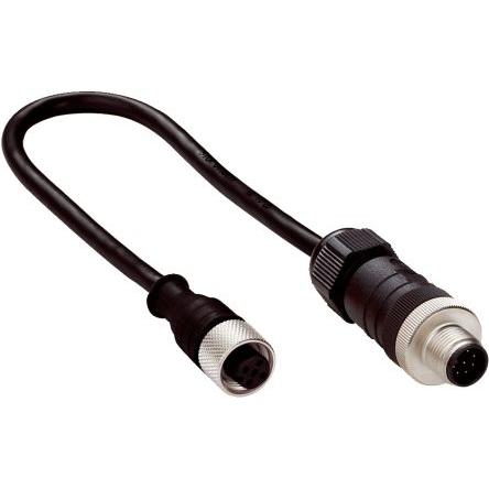 Kabel konektoru, A: Vnitřní, A: Rovný 5, B: Přímý, B: Vnější, 60V 8, IP67, řada: DSL SICK 250 mm