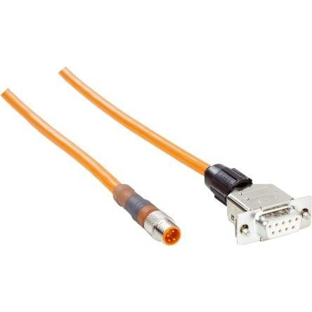 Kabel konektoru, A: Vnitřní, A: D-Sub 9pin 9, B: M8, Přímý, B: Vnější 8, IP67, řada: DSL SICK 10 m