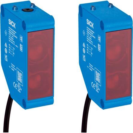 SICK Fotoelektrický snímač, řada: GSE20M LED Pravoúhlý Kabel, výstup: Relé Jednocestný IP67