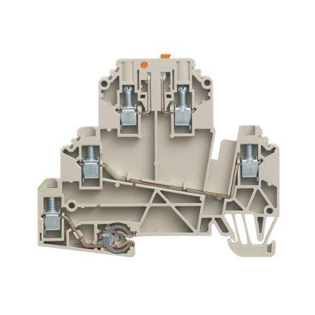 Weidmüller Testovací přerušení svorkovnice, řada: WDK, 500V Tmavě béžová 2.5mm² 3 Šroubová IECEx/ATEX