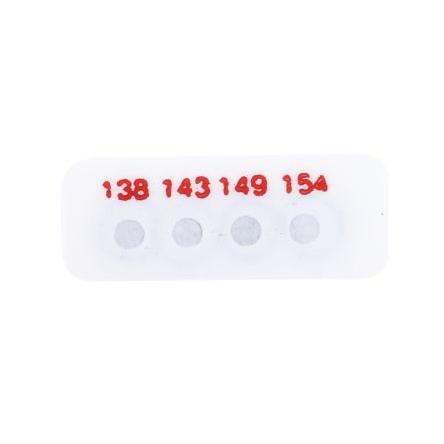 Teplocitlivý štítek 4úrovňový Kulatý RS PRO 138 °C 154 °C