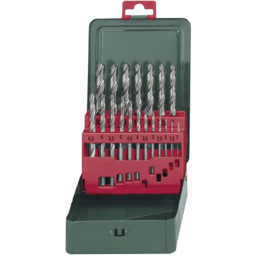 Metabo 627153000 HSS sada spirálových vrtáku do kovu 19dílná 1 mm, 1.5 mm, 2 mm, 2.5 mm, 3 mm, 3.5 mm, 4 mm, 4.5 mm, 5 mm, 5.5 mm, 6 mm, 6.5 mm, 7 mm, 7.5 mm,