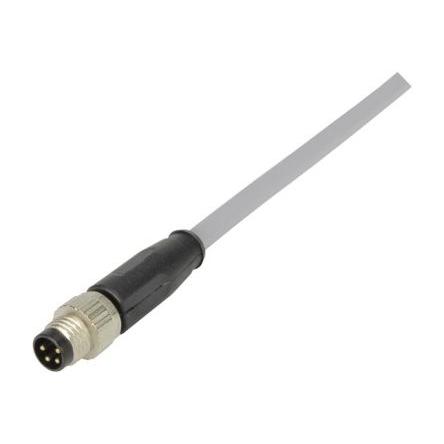 Kabel pro snímače a ovladače, A: Vnější, A: Rovný 4, B: Bez koncovky, IP67, řada: 2.1348000481 HARTING 2 m