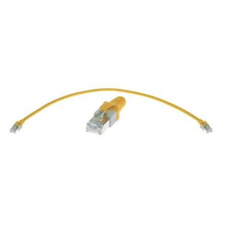 HARTING Cat5e Kabel Cat5e, Žlutá, Polyuretan, A: RJ45 10 m Vnější, B: RJ45 Vnější, typ pláště: SF/UTP