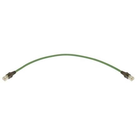 HARTING Cat6a Kabel Cat6a, Zelená, Polyvinylchlorid, A: RJ45 300 mm Vnější, B: RJ45 Vnější, typ pláště: S/FTP