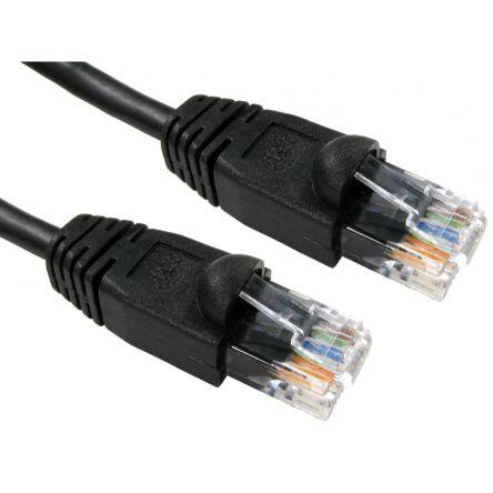 RS PRO Cat5e Ethernetové kabely, Černá, Polyvinylchlorid, A: RJ45, 80V 5 m Vnější, B: RJ45 Vnější, typ pláště: UTP