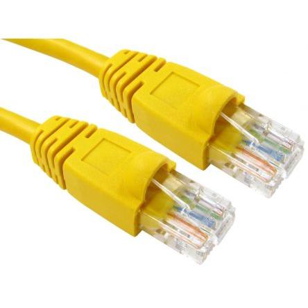 RS PRO Cat5e Ethernetové kabely, Žlutá, Polyvinylchlorid, A: RJ45, 80V 5 m Vnější, B: RJ45 Vnější, typ pláště: UTP