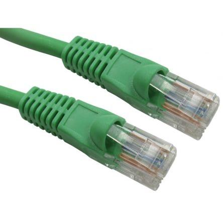 RS PRO Cat5e Ethernetové kabely, Zelená, Nízko dýmivý bezhalogenový, A: RJ45, 300V 1 m Vnější, B: RJ45 Vnější, typ
