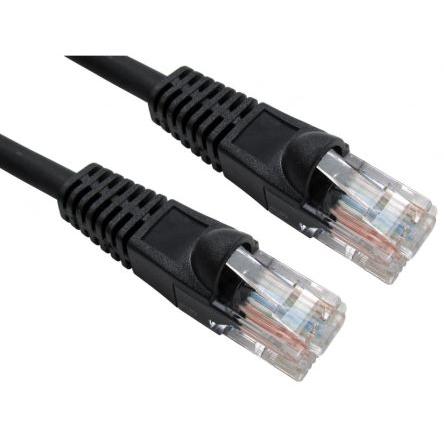 RS PRO Cat5e Ethernetové kabely, Černá, Nízko dýmivý bezhalogenový, A: RJ45, 300V 2 m Vnější, B: RJ45 Vnější, typ