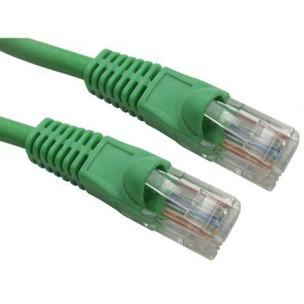 RS PRO Cat5e Ethernetové kabely, Zelená, Nízko dýmivý bezhalogenový, A: RJ45, 300V 20 m Vnější, B: RJ45 Vnější, typ
