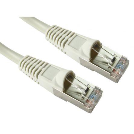 RS PRO Cat5e Ethernetové kabely, Šedá, Polyvinylchlorid, A: RJ45, 300V 500 mm Vnější, B: RJ45 Vnější, typ pláště: FTP
