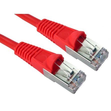 RS PRO Cat5e Ethernetové kabely, Červená, Polyvinylchlorid, A: RJ45, 300V 2 m Vnější, B: RJ45 Vnější, typ pláště: FTP