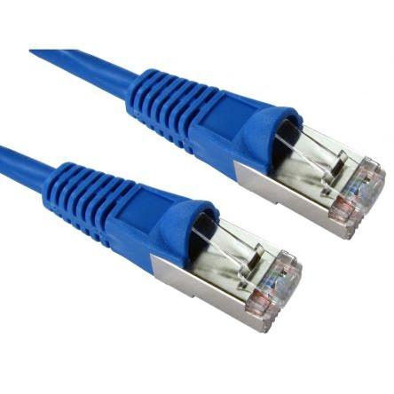 RS PRO Cat5e Ethernetové kabely, Modrá, Polyvinylchlorid, A: RJ45, 300V 5 m Vnější, B: RJ45 Vnější, typ pláště: FTP