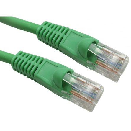 RS PRO Kat6 Ethernetové kabely, Zelená, Nízko dýmivý bezhalogenový, A: RJ45, 300V 2 m Vnější, B: RJ45 Vnější, typ