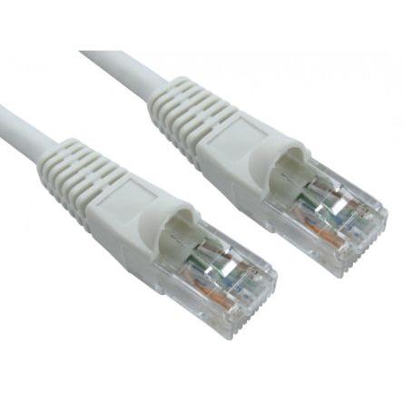 RS PRO Kat6 Ethernetové kabely, Bílá, Nízko dýmivý bezhalogenový, A: RJ45, 300V 2 m Vnější, B: RJ45 Vnější, typ pláště: