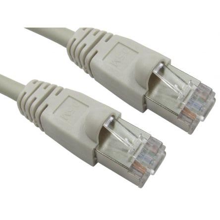 RS PRO Kat6 Ethernetové kabely, Šedá, Nízko dýmivý bezhalogenový, A: RJ45, 80V 0.5 m Vnější, B: RJ45 Vnější, typ pláště: