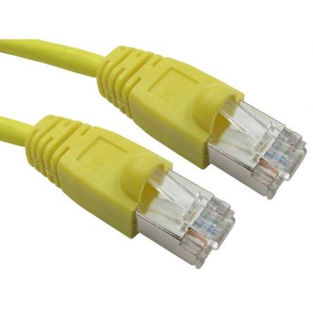 RS PRO Kat6 Ethernetové kabely, Žlutá, Nízko dýmivý bezhalogenový, A: RJ45, 80V 10 m Vnější, B: RJ45 Vnější, typ pláště: