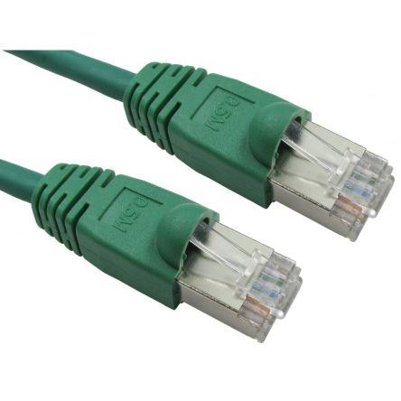 RS PRO Kat6 Ethernetové kabely, Zelená, Nízko dýmivý bezhalogenový, A: RJ45, 80V 15 m Vnější, B: RJ45 Vnější, typ