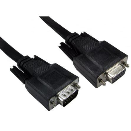 RS PRO, A: Vnější SVGA, B: Vnitřní SVGA Kabel SVGA 2 m, Černá