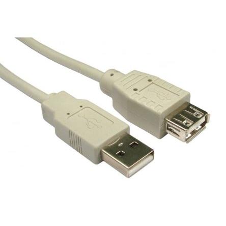 RS PRO Kabel USB Vnitřní, A: USB typu A, 500 mm Vnitřní, Béžová, B: USB typu A