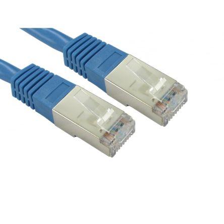 RS PRO Cat5e Ethernetové kabely, Modrá, Polyvinylchlorid, A: RJ45, 300V 2 m Vnější, B: RJ45 Vnější, typ pláště: FTP