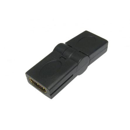 RS PRO Adaptér HDMI, orientace těla: Rovný, adaptér z typu: HDMI Vnitřní, HDMI, adaptér z typu: Otočné upevnění Vnitřní,