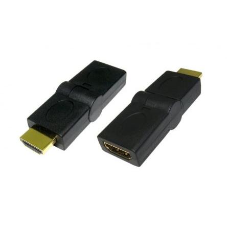 RS PRO Adaptér HDMI, orientace těla: Rovný, adaptér z typu: HDMI Vnější, HDMI, adaptér z typu: Otočné upevnění Vnitřní,