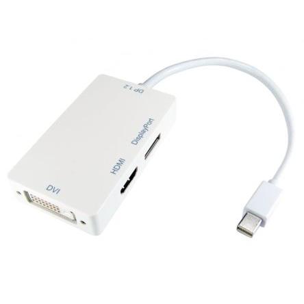 RS PRO Adaptér HDMI, orientace těla: Rovný, adaptér z typu: Display Port Vnější, adaptér z typu: Adaptér Vnitřní, Bílá,