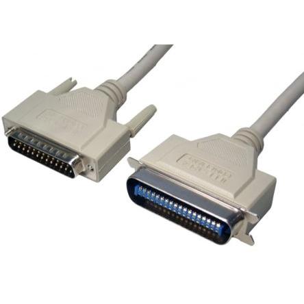 RS PRO Paralelní kabel Centronic, D-sub 25kolíkový 2 m, A: Vnější, Šedá C36