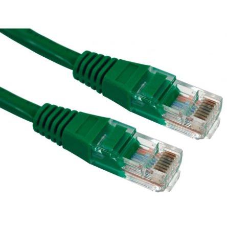 RS PRO Cat5e Ethernetové kabely, Zelená, Polyvinylchlorid, A: RJ45, 300V 1 m Vnější, B: RJ45 Vnější, typ pláště: UTP