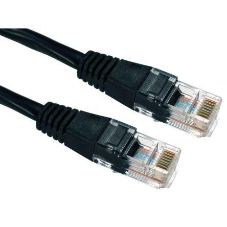 RS PRO Cat5e Ethernetové kabely, Černá, Polyvinylchlorid, A: RJ45, 60V 20 m Vnější, B: RJ45 Vnější, typ pláště: UTP