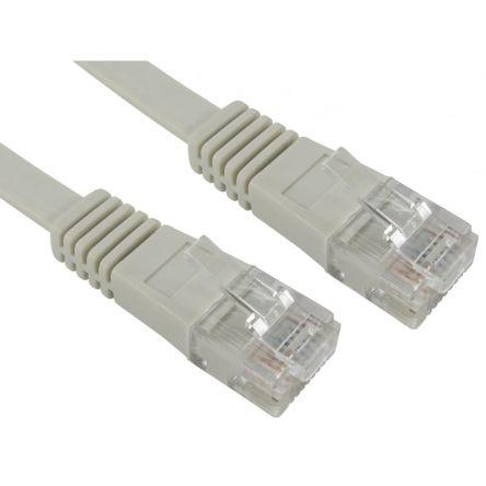 RS PRO Cat5e Ethernetové kabely, Šedá, Polyvinylchlorid, A: RJ45, 60V 2 m Vnější, B: RJ45 Vnější, typ pláště: UTP
