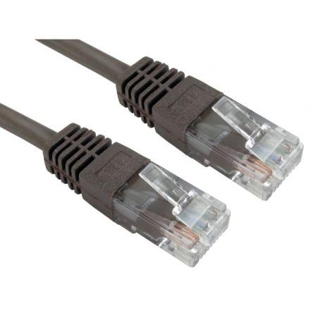 RS PRO Cat5e Ethernetové kabely, Hnědá, Polyvinylchlorid, A: RJ45, 80V 250 mm Vnější, B: RJ45 Vnější, typ pláště: UTP