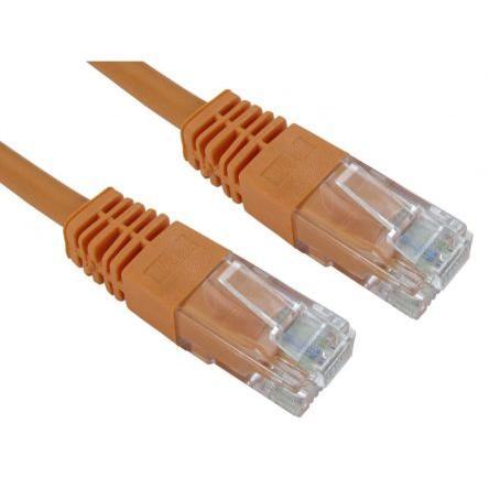 RS PRO Cat5e Ethernetové kabely, Oranžová, Polyvinylchlorid, A: RJ45, 80V 10 m Vnější, B: RJ45 Vnější, typ pláště: UTP