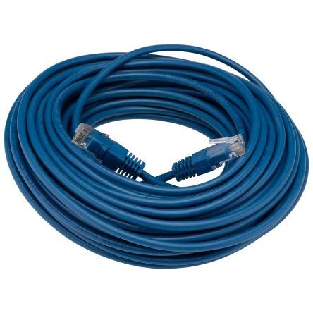 RS PRO Cat5e Ethernetové kabely, Modrá, Polyvinylchlorid, A: RJ45, 80V 15 m Vnější, B: RJ45 Vnější, typ pláště: UTP