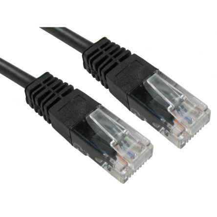 RS PRO Cat5e Ethernetové kabely, Černá, Polyvinylchlorid, A: RJ45, 80V 30 m Vnější, B: RJ45 Vnější, typ pláště: UTP