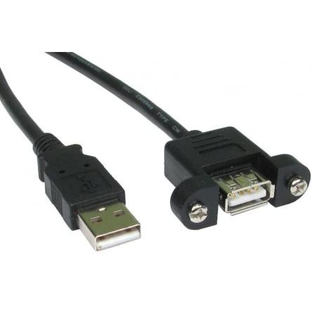 RS PRO Kabel USB Vnitřní, A: USB typu A, 5 m Vnitřní, Černá, B: USB typu A