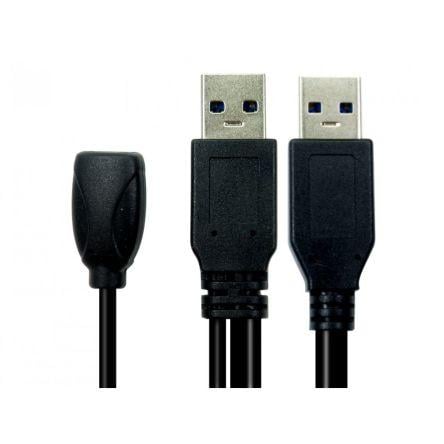 RS PRO Kabel USB Vnější, A: USB typu A, 10 m Vnější, Černá, B: USB typu A