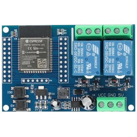 Komunikační a bezdrátový vývojový nástroj Relay Control Card Wi-Fi, Bluetooth ESP32-RELAY02 Seeit, klasifikace: Modul,