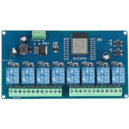 Komunikační a bezdrátový vývojový nástroj Relay Control Card Bluetooth, Wi-Fi ESP32-RELAY08 Seeit, klasifikace: Modul,