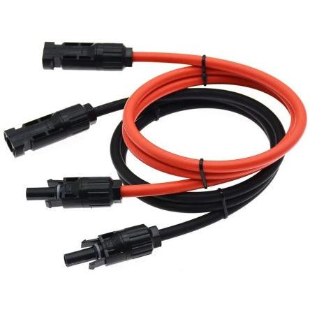 Solární kabel plocha průřezu 4 mm² 90 °C -40 °C, Červená, Černá Seeit 1 m