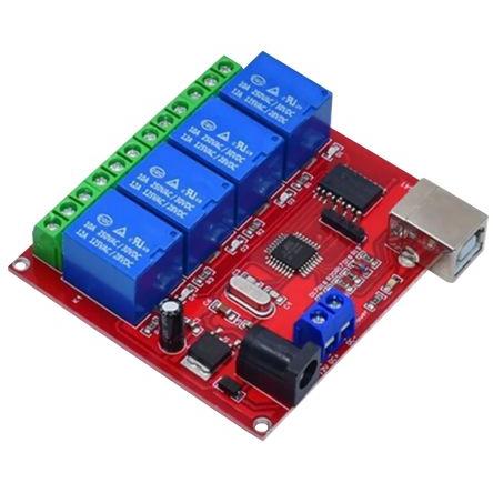 Komunikační a bezdrátový vývojový nástroj pro USB Relay Control Card USBB-RELAY04 Seeit, klasifikace: Modul USBB-RELAY04