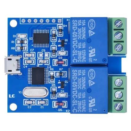 Komunikační a bezdrátový vývojový nástroj pro USB Relay Control Card USBM-RELAY02 Seeit, klasifikace: Modul USBM-RELAY02